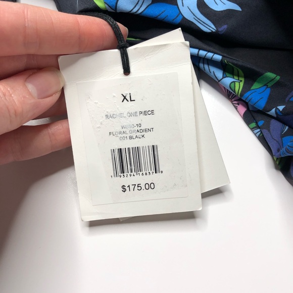 Onia Rachel Floral Flower Blue One Piece Swimsuit - Picture 13 of 16